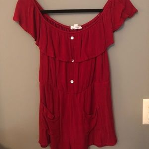 South Boutique off the shoulder romper
